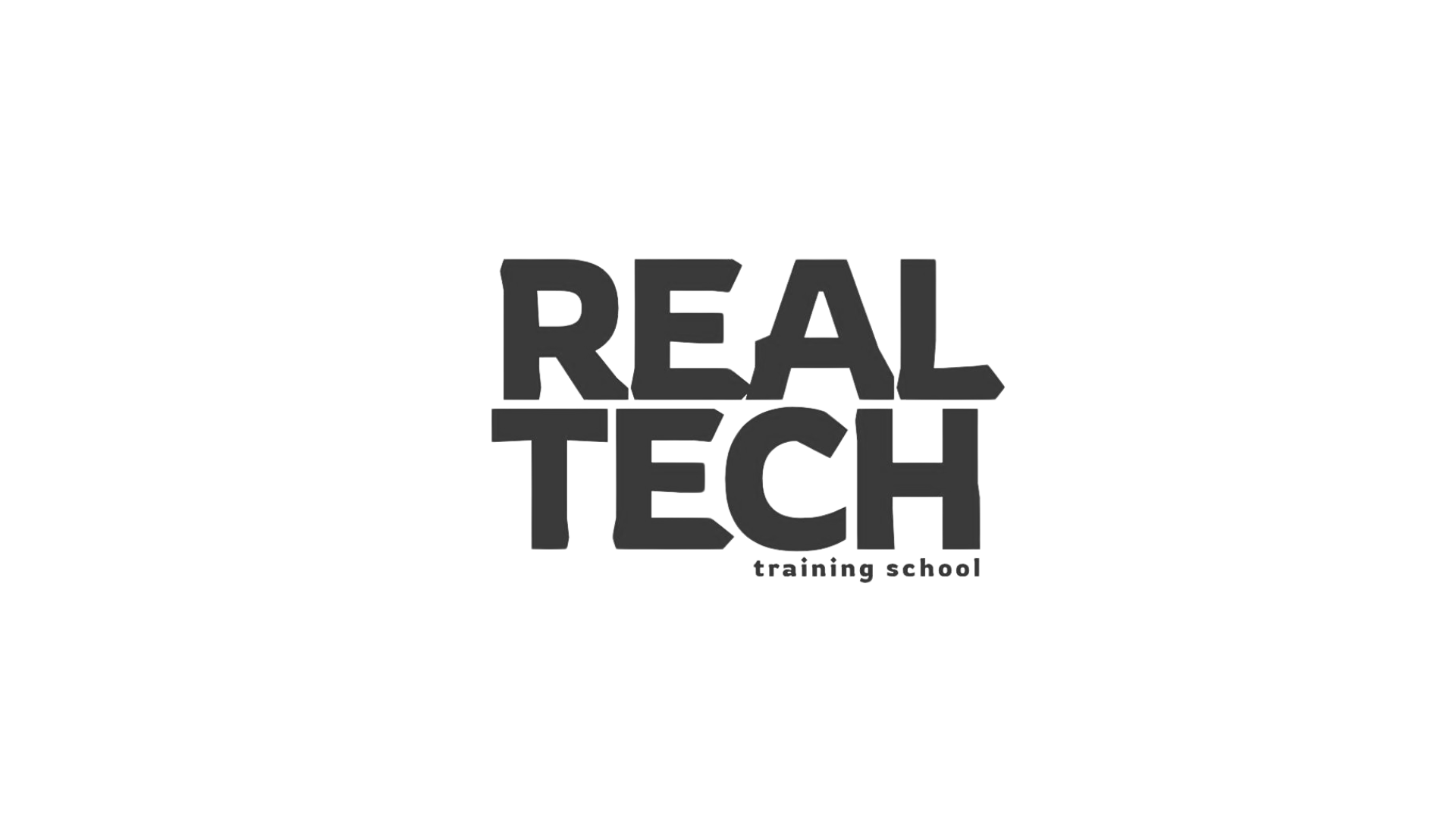 Real Tech logo - Black